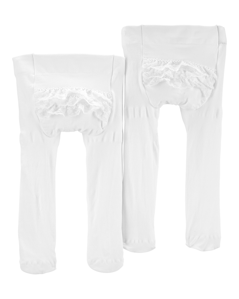 Baby 2-Pack Ruffle Tights, image 1 of 3 slides