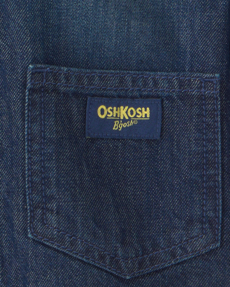 Toddler Boy Plaid Denim Jacket - Blue, image 4 of 5 slides