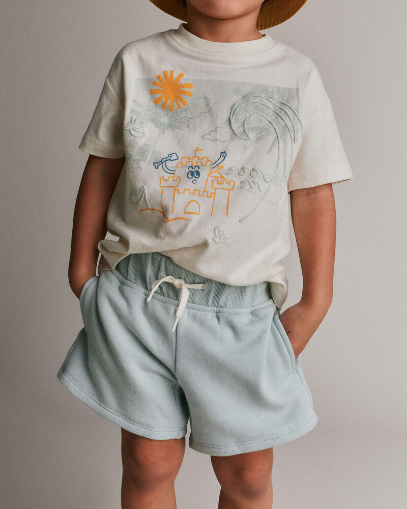Toddler City Park&trade; Shorts - Light Blue, image 1 of 6 slides