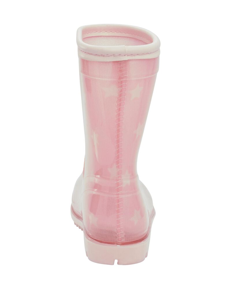 Toddler Star Print Rain Boots, image 3 of 7 slides