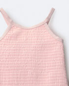 Toddler Girl Smocked One-Piece Swimsuit - Light Pink, image 5 of 7 slides