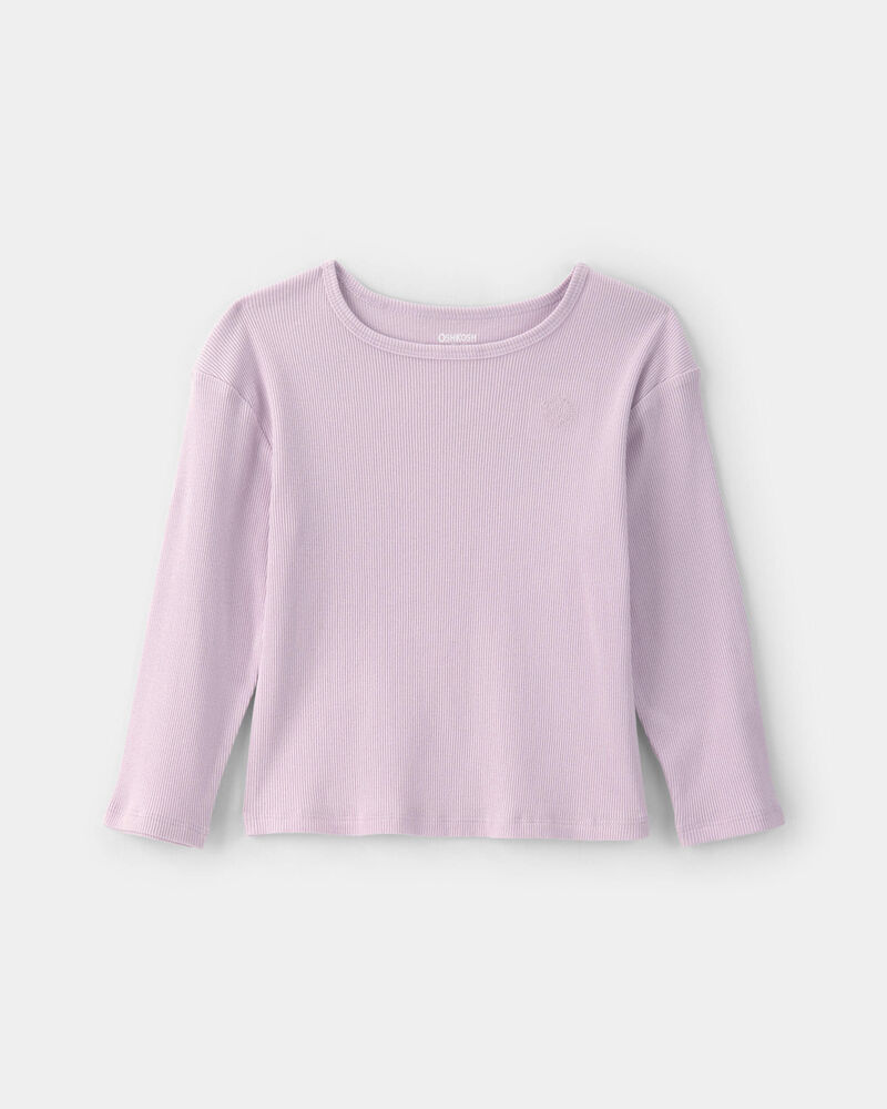 Toddler Girl Long-Sleeve Top - Purple, image 1 of 3 slides
