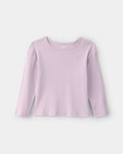 Toddler Girl Long-Sleeve Top - Purple, image 1 of 3 slides