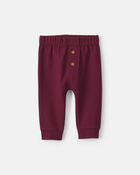 Baby Boy 2-Piece 'Big Fan Of Mommy' Football Long-Sleeve Bodysuit & Pant Set - Red/Cream, image 3 of 6 slides