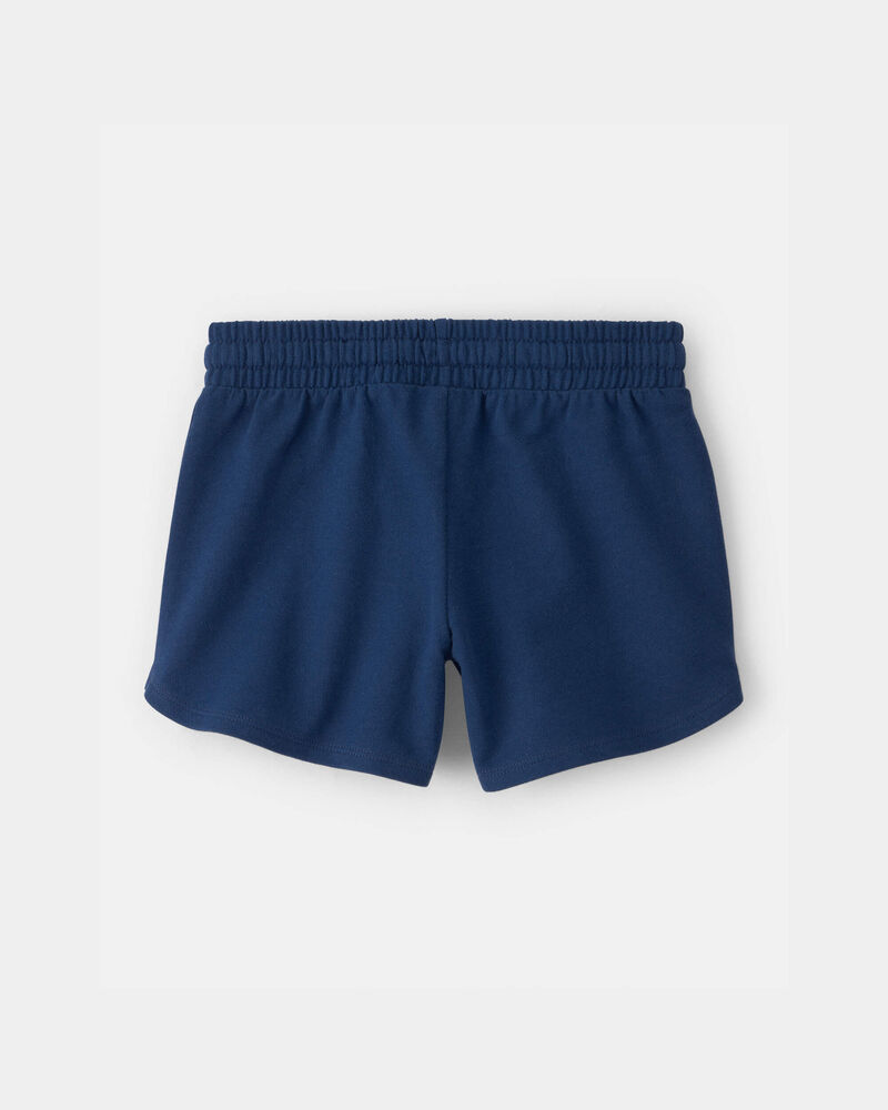 Filles - Short en jersey bouclette - Bleu, image 2 sur 3 diapositives