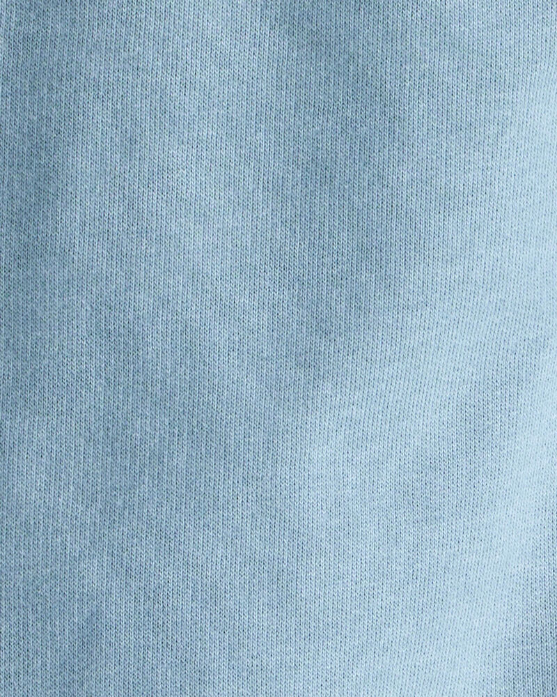 Toddler Boy Solid Fleece Cotton Jogger - Blue, image 5 of 6 slides
