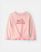 Toddler Girl 'Nature Lover' Long-Sleeve Top - Pink, image 1 of 4 slides