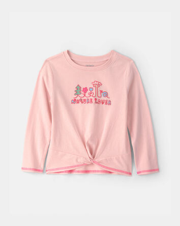 Toddler Girl 'Nature Lover' Long-Sleeve Top - Pink, 