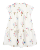 Toddler Floral Short-Sleeve Dress, image 2 of 4 slides