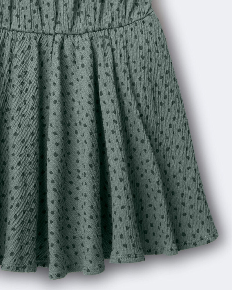 Tout-petit fille - Robe Avenue Twirl&trade; &agrave; imprim&eacute; de pois - Vert olive, image 6 sur 6 diapositives