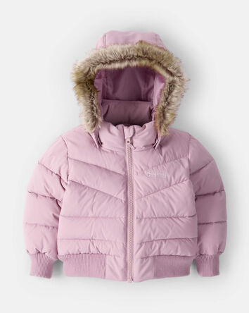 Toddler Girl Urban Heavy Weight Jacket - Rosewood, 