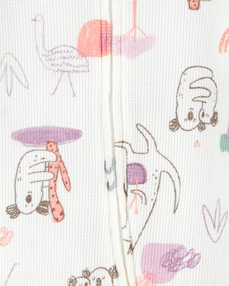 Baby Koala 2-Way Zip Thermal Sleeper Pyjamas, image 2 of 4 slides