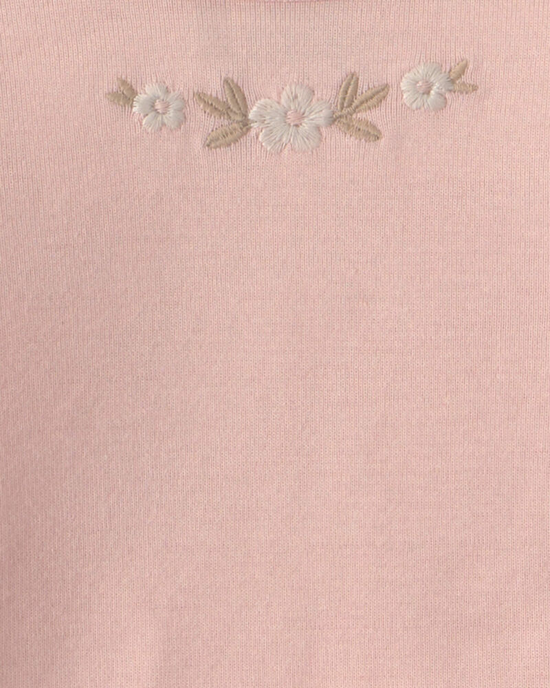 B&eacute;b&eacute; fille - Ensemble 3 pi&egrave;ces cache-couches et pantalon &agrave; motif floral &ndash; Rose/Ivoire, image 2 sur 3 diapositives