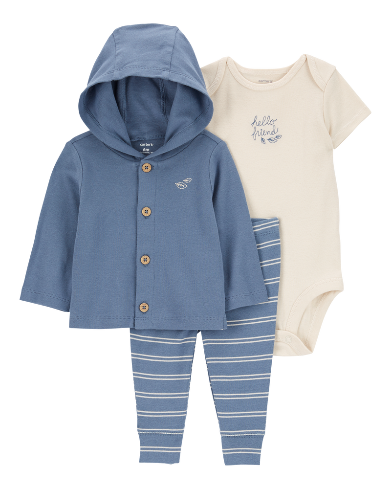 Baby 3-Piece Little Cardigan Set, image 1 of 4 slides