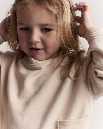 Toddler Otter Sweatshirt™ with Pockets - Khaki, 