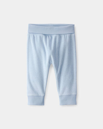 B&eacute;b&eacute; gar&ccedil;on - Pantalon en tissu &eacute;ponge - Bleu, 
