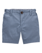 Baby Flat-Front Shorts - Blue, image 1 of 4 slides