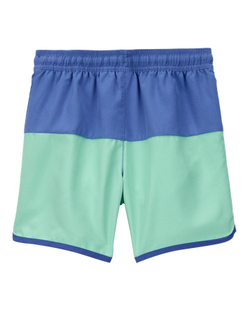 Kid Elastic Waist Swim Trunks, 