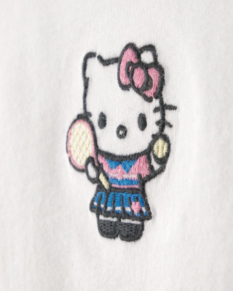 Girls Hello Kitty&reg; Long-Sleeve Top - White, image 3 of 5 slides