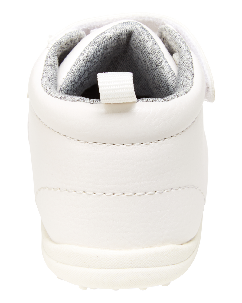  Every Step® First Walker  High-Top Casual Sneakers - White, image 3 of 7 slides