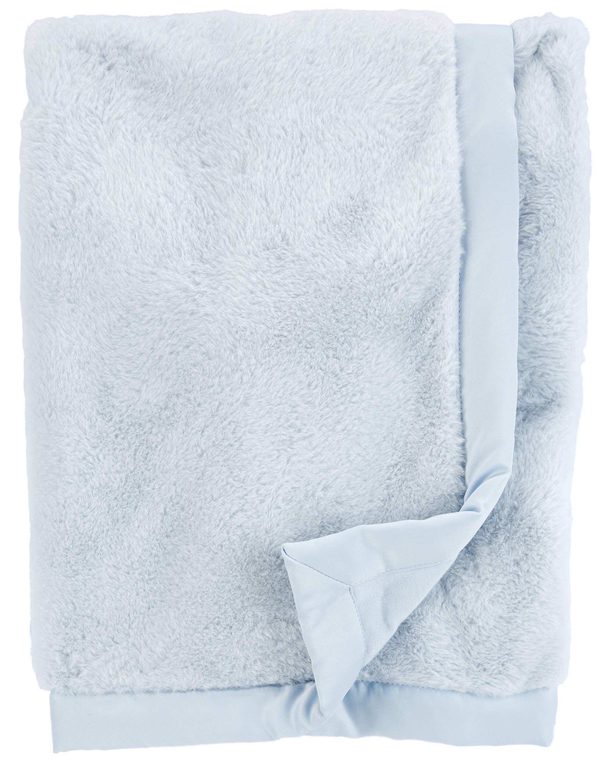 Baby blue baby blanket top