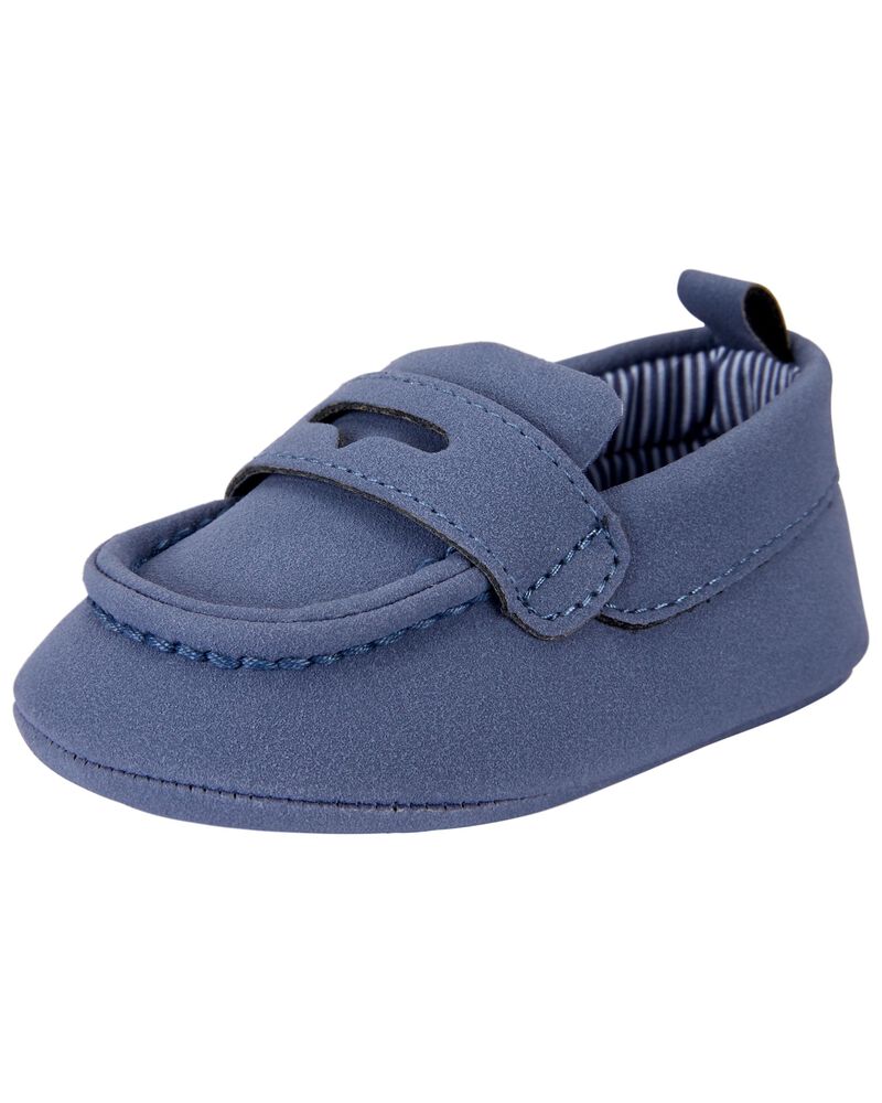 Chambray Loafer Baby Shoes, image 6 of 6 slides