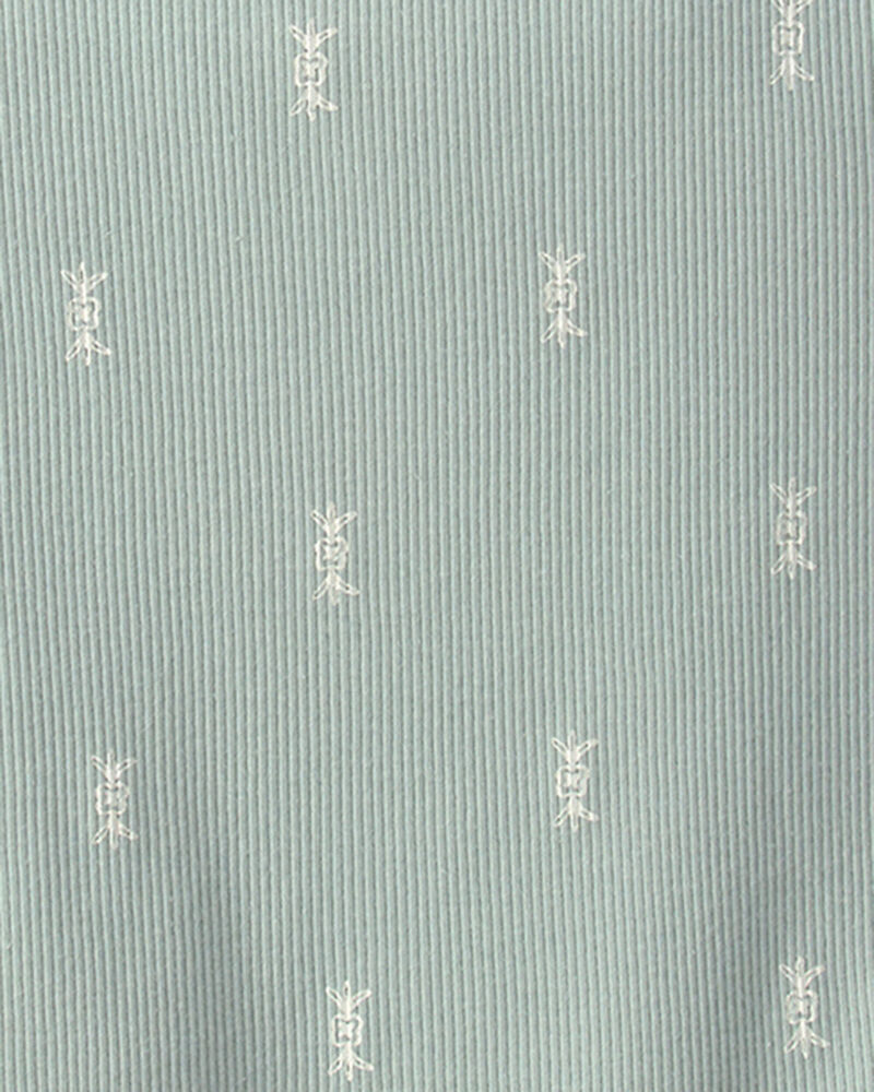 Filles - D&eacute;bardeur &agrave; volants &agrave; motif floral - Vert, image 2 sur 2 diapositives