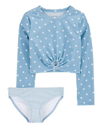 Kid 2-Piece Fish Rashguard Set, 