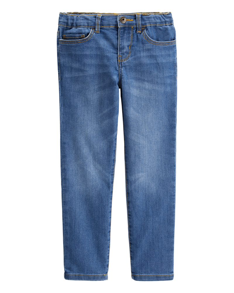 Kid Skinny Jeans in Lagoon Blue Wash, image 1 of 5 slides
