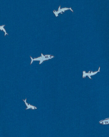 Boys Shark Tee - Navy Blue, 