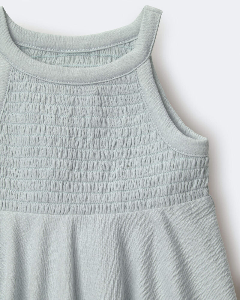 Tout-petit fille - Haut p&eacute;plum &agrave; smocks - Bleu clair, image 5 sur 5 diapositives