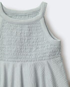 Tout-petit fille - Haut p&eacute;plum &agrave; smocks - Bleu clair, image 5 sur 5 diapositives