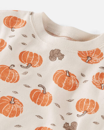Toddler Organic Cotton Pyjamas in Harvest Hollow Print, 