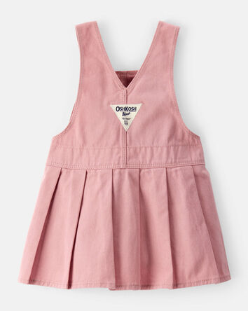 Baby Girl Pleated Jumper Dress - Pink, 
