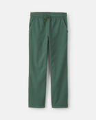 Boys Microfleece Wide-Leg Pants - Olive Green, image 1 of 4 slides