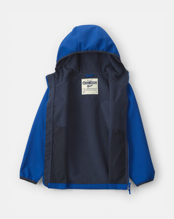 Boys Water-Activated Rain Jacket- Blue , 