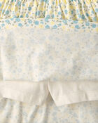 Girls 2-Piece Floral French Terry Top & Skirt Set - Yellow, image 3 of 6 slides