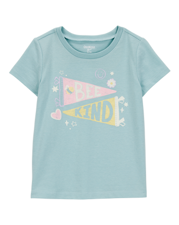 Toddler Bee Kind Short-Sleeve Graphic Tee-Green, 