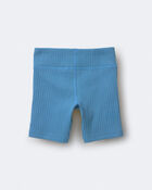 Toddler Girl Brooklyn Bike Shorts - Blue, image 5 of 6 slides