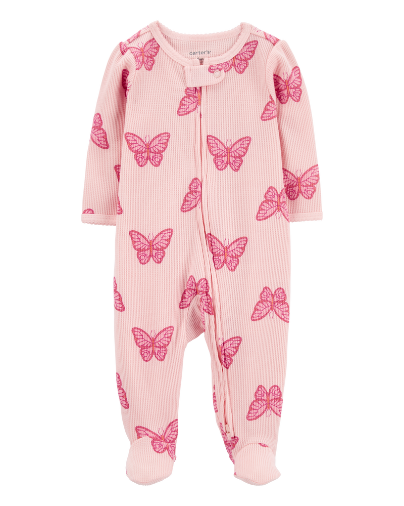 B&eacute;b&eacute; Grenouill&egrave;re en tissu isotherme &agrave; fermeture &agrave; glissi&egrave;re &agrave; 2 sens &agrave; motif de papillon, image 1 sur 2 diapositives