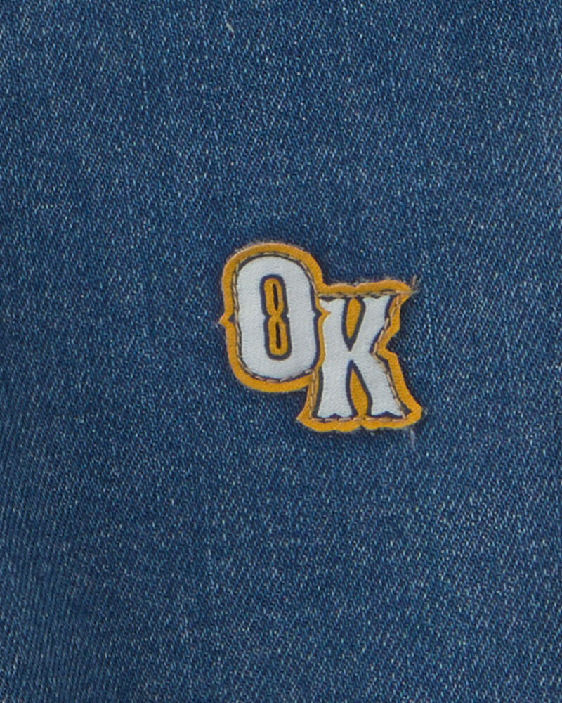 Toddler Girl Denim Overalls - Medium Wash, image 5 of 6 slides