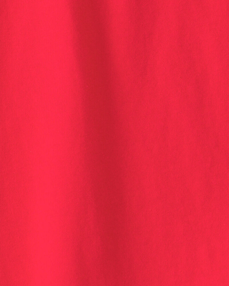 Gar&ccedil;ons - T-shirt Henley - Rouge, image 2 sur 2 diapositives