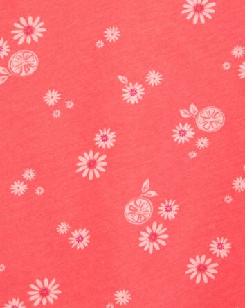 Baby Floral Tank Top - Orange, 