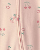 B&eacute;b&eacute; fille - Grenouill&egrave;re ajust&eacute;e &agrave; motif fraise - Rose, image 3 sur 4 diapositives