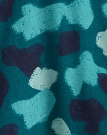 Tout-petit gar&ccedil;on - Chandail &agrave; capuchon &agrave; motif camouflage - Sarcelle, 