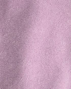 B&eacute;b&eacute; fille - Ensemble 3 pi&egrave;ces &agrave; superposer en tissu &eacute;ponge &agrave; motif ourson - Mauve, image 4 sur 4 diapositives