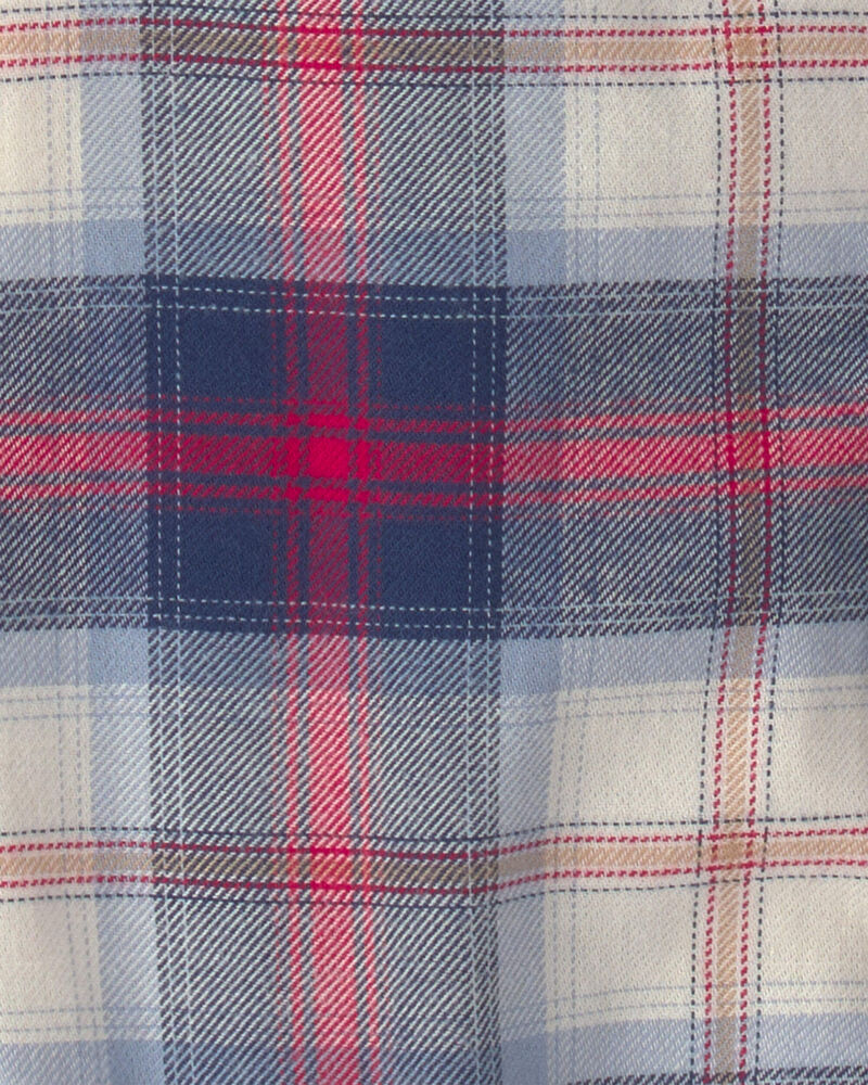 Baby Boy Plaid Long-Sleeve Bodysuit, image 2 of 3 slides