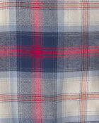 Baby Boy Plaid Long-Sleeve Bodysuit, image 2 of 3 slides
