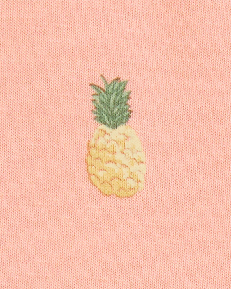 Bébé fille - Robe cache-couche PurelySoft imprimé d’ananas - Corail, image 3 sur 5 diapositives