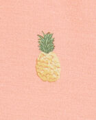 Bébé fille - Robe cache-couche PurelySoft imprimé d’ananas - Corail, image 3 sur 5 diapositives